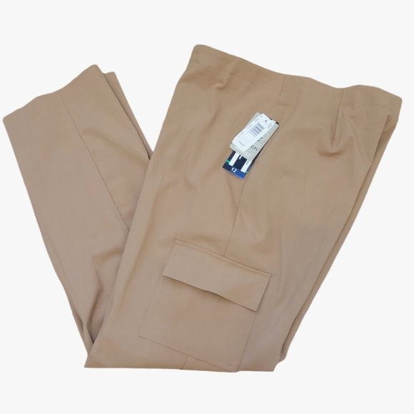 New Briggs New York Camel Cargo Trousers / Pants - Size 12 Tall - Picture 1 of 5